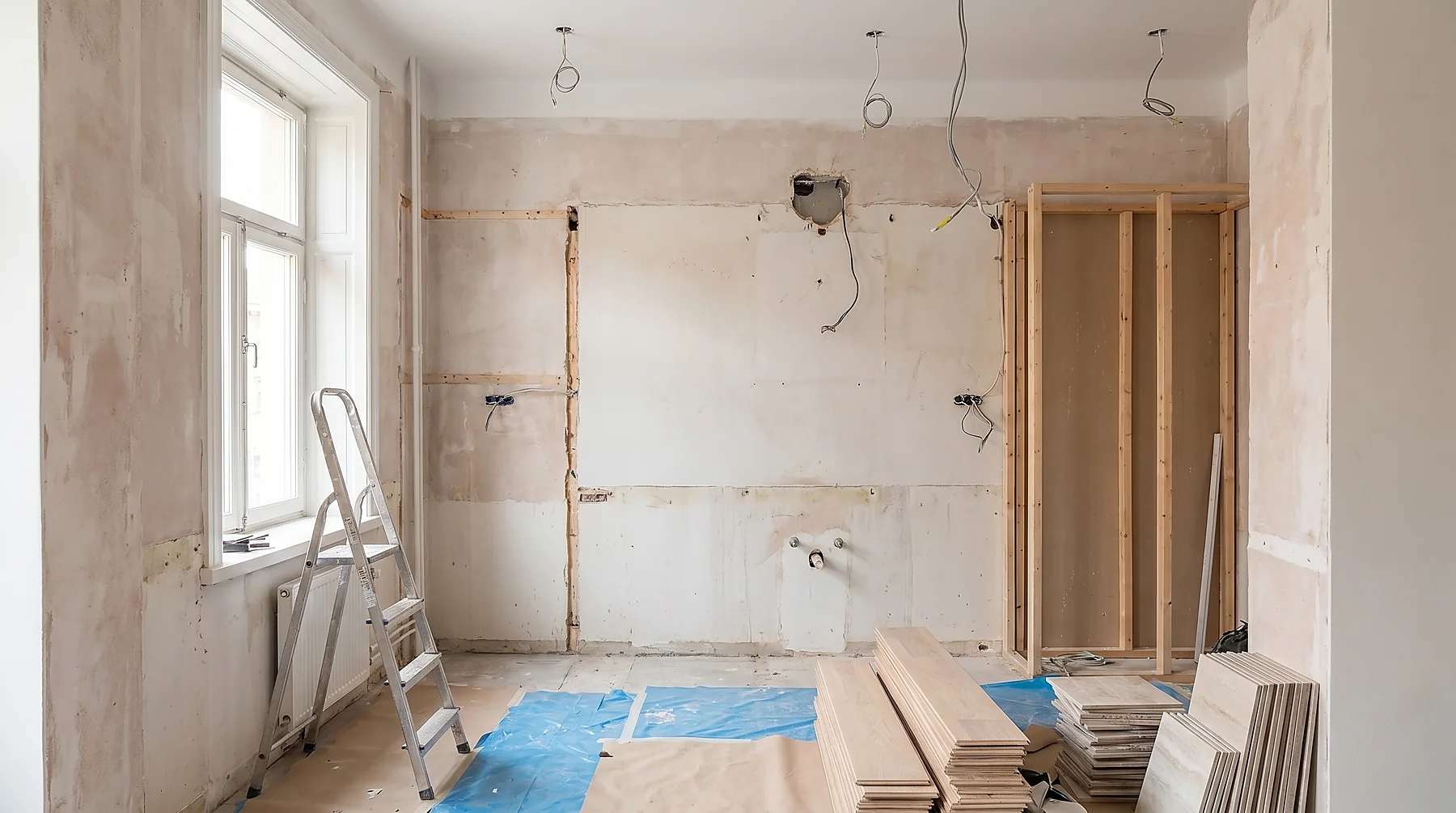 Apartamento V1 antes de la reforma de Puntoreforma